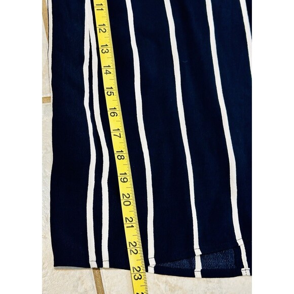 Loft Woman Size 4 Wrap Lined Side Tie Striped Skirt Career Formal Closet Staple - Picture 8 of 10